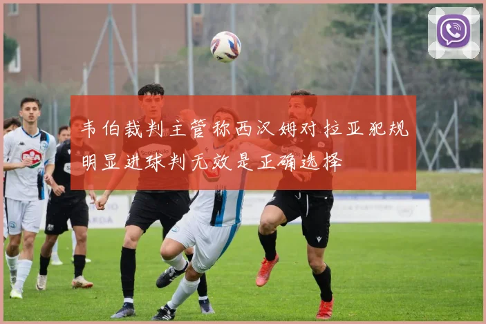 韦伯裁判主管称西汉姆对拉亚犯规明显进球判无效是正确选择