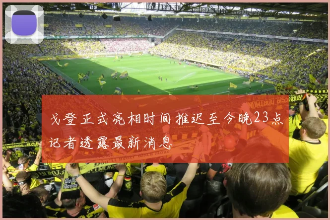 戈登正式亮相时间推迟至今晚23点记者透露最新消息